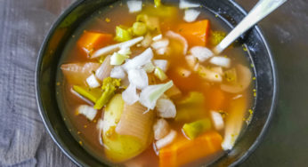 Sopa de Detox simples para perda de peso