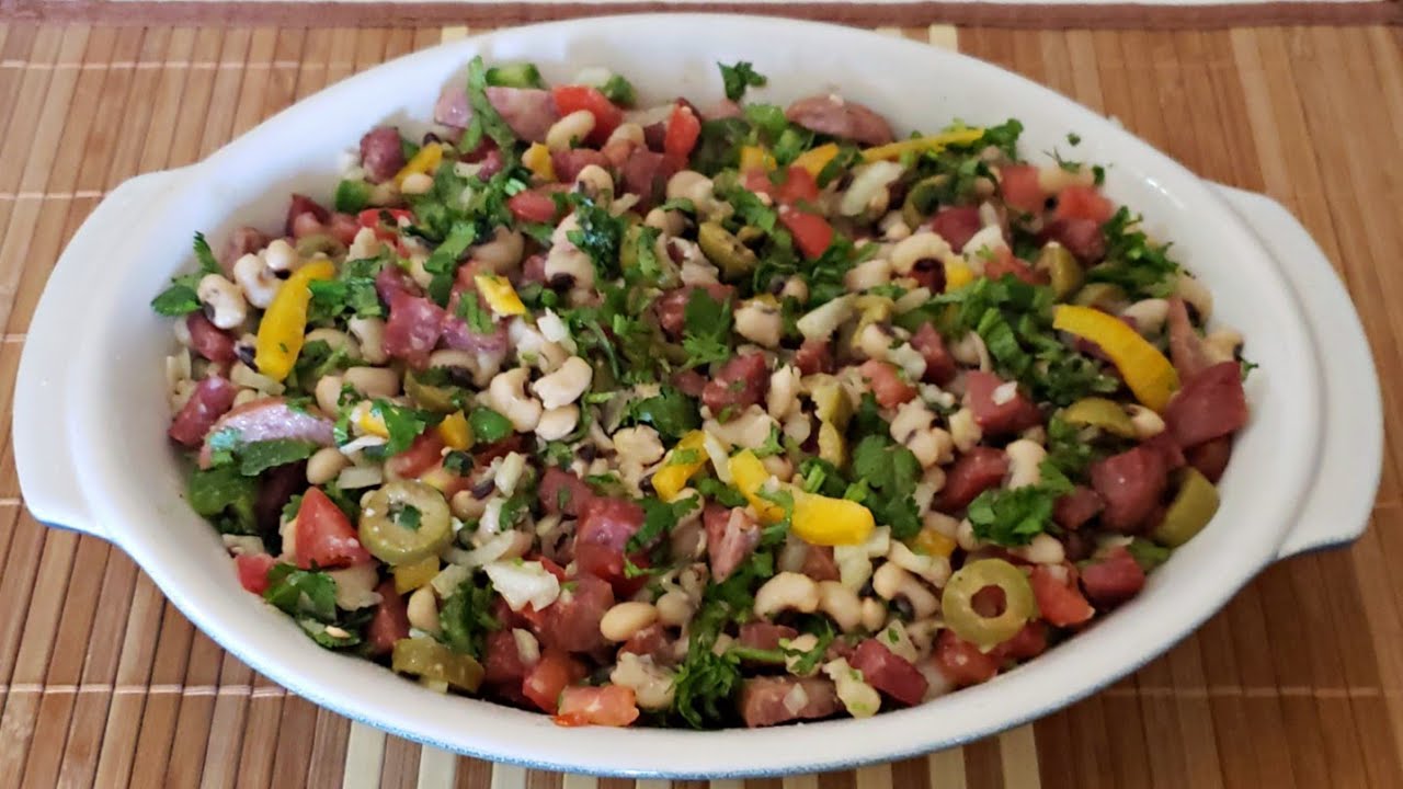 Receita de Salada de Feijão Fradinho e Frango