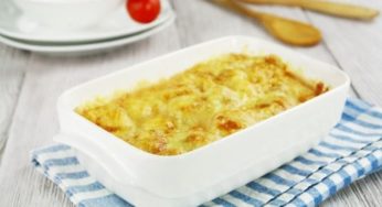 Receita de Batatas Gratinadas com Requeijão e Bacon