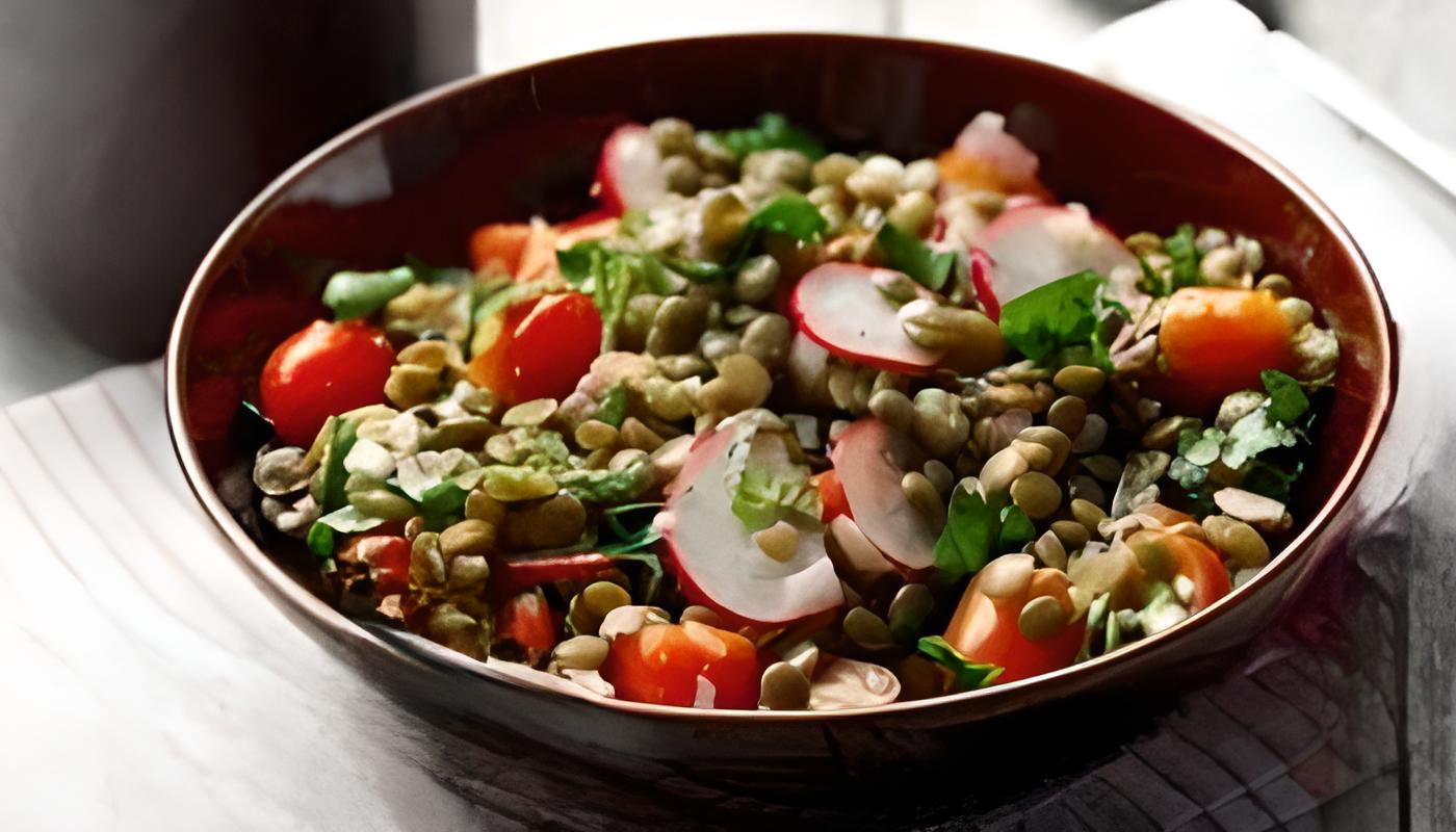 Receita de Salada de Lentilhas de Ano Novo