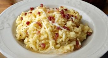 Receita de Risoto á Carbonara