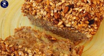 Receita de Bolo de Banana Com Granola