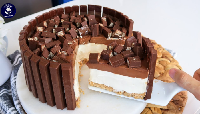 Receita Cheesecake de Kitkat