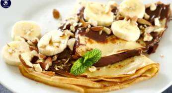 Receita de Panquecas de Banana com Nutella