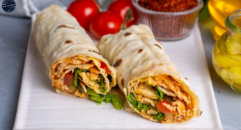 Receita de Wrap de Frango com Legumes