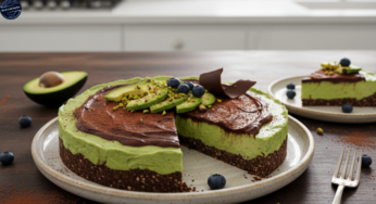 Receita de Torta de Cacau e Abacate