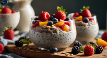 Receita de Pudim de Chia com Frutas