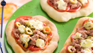 Receita de Mini Pizza de Atum