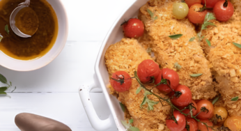 Receita Peixe com Crosta de Aveia