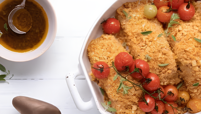 Receita Peixe com Crosta de Aveia