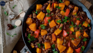 Receita de Carne Moída com Abóbora