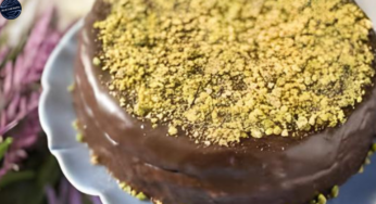Receita de Bolo de Chocolate com Pistache