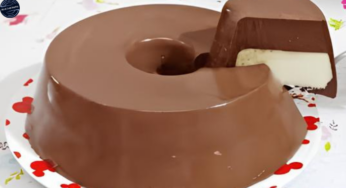 Receita de Pudim Dois Sabores