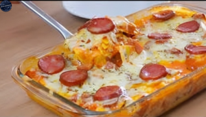 Receita de Lasanha de Calabresa ao Molho Branco