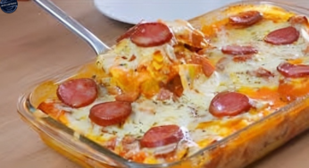 Receita de Lasanha de Calabresa ao Molho Branco