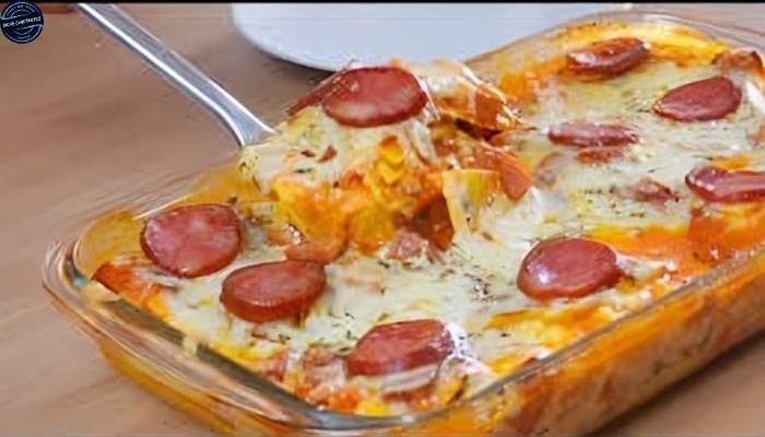 Receita de Lasanha de Calabresa ao Molho Branco
