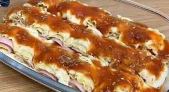Receita de Rolinhos de Lasanha