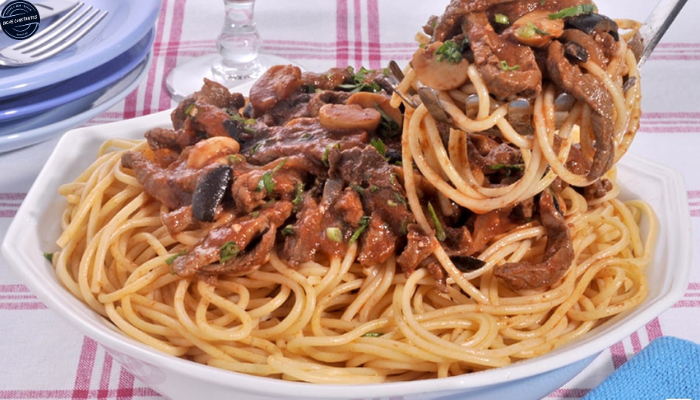Ingredientes, Receita de Macarronada com Isca de Carne