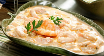 Receita de Camarão ao Molho Branco