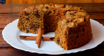 Receita de Bolo de Banana e Canela
