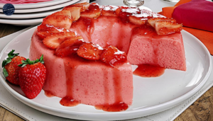 Receita de Pudim de Morango