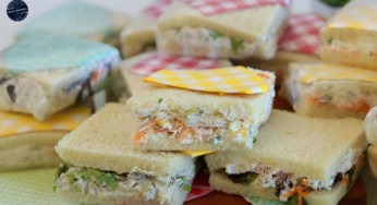 Receita de Mini Sanduíche Natural