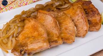 Receita de Carré Suíno Acebolado