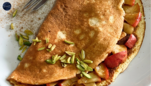 Receita de Panqueca de Maçã e Aveia