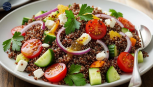 Receita de Salada de Quinoa Vermelha