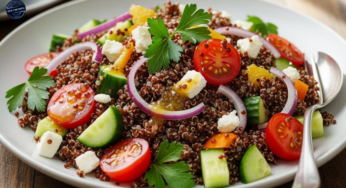Receita de Salada de Quinoa Vermelha