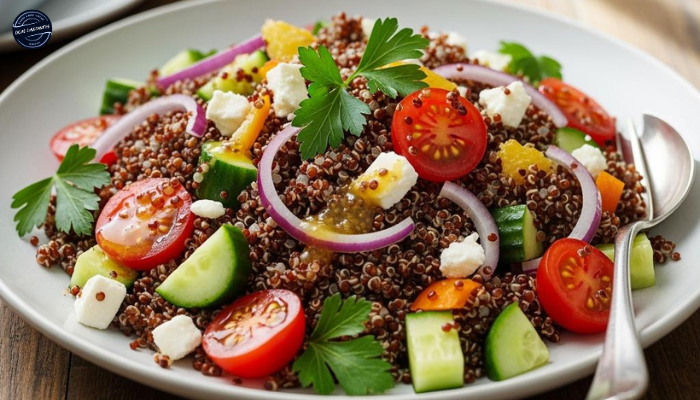 Receita de Salada de Quinoa Vermelha
