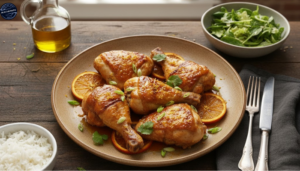 Receita de Coxa de Frango ao Molho de Laranja