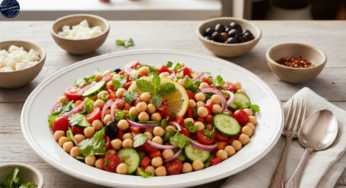 Receita de Salada de Grão de Bico