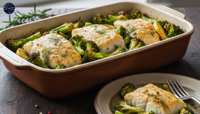 Receita de Peixe ao Forno com Brócolis