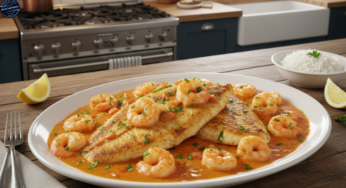 Receita de Tilápia ao Molho de Camarão