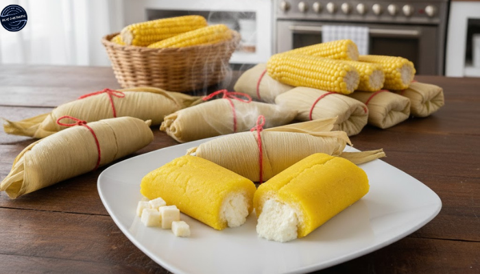Receita de Pamonha Cremosa com Queijo