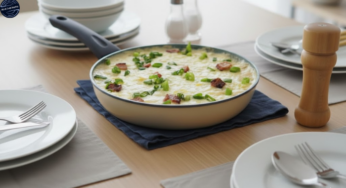 Receita de Creme de Batata com Queijo e Bacon