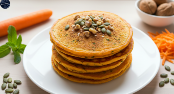 Receita de Panquecas de Cenoura Fit