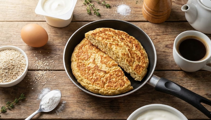 Receita de Pão de Frigideira Fit