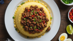Receita de Cuscuz com Carne Moída