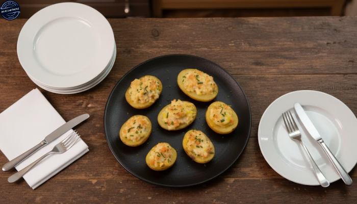 Receita de Batata Recheada de Camarão