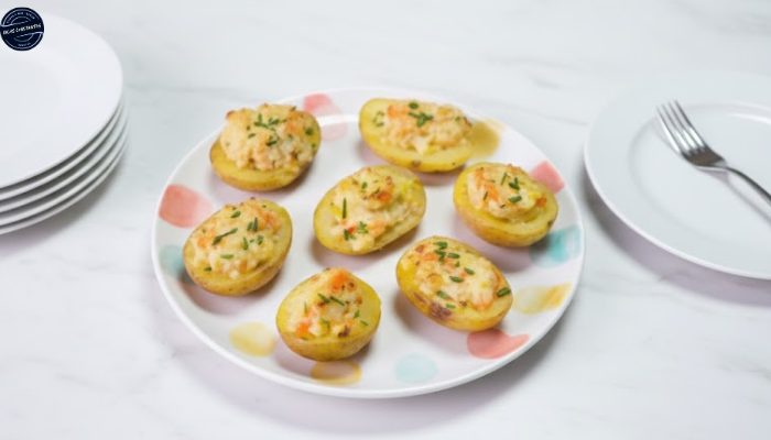 Receita de Batata Recheada de Camarão