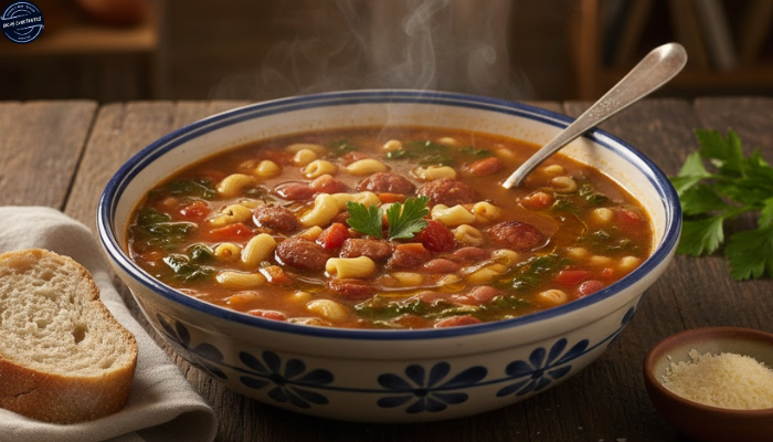 Receita de Sopa de Feijão com Macarrão
