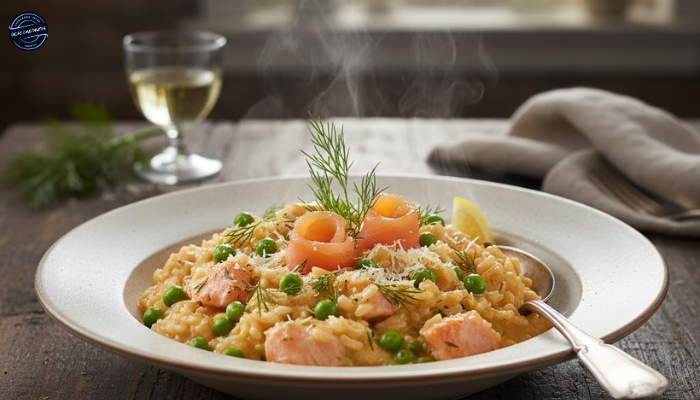 Receita de Risotto de Salmão
