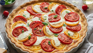 Receita de Torta de Tomate com Queijo