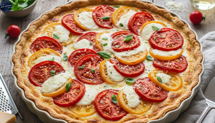 Receita de Torta de Tomate com Queijo