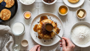 Receita Panqueca de Coco Queimado