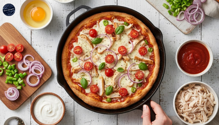 Receita de Pizza de Frigideira Fit