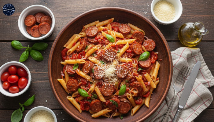 Receita de Macarrão com Calabresa
