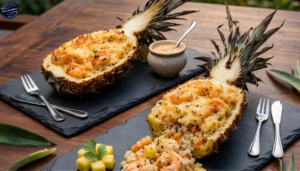 Receita de Camarão no Abacaxi